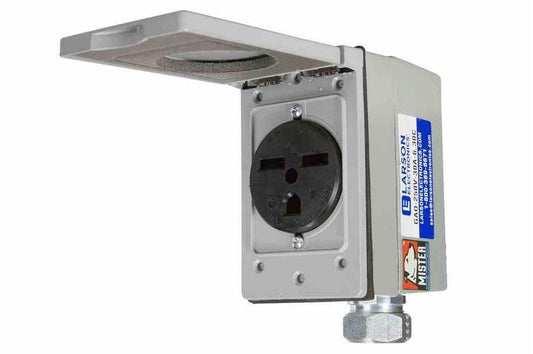 General Area Outlet 30 Amp 2-Pole 3-Wire Straight Blade Connector - 250 Volt AC - NEMA 6-30