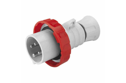 Industrial Pin and Sleeve Plug - 3P+N+E - 32 Amp - 200/346V-240/415V - IP67 - Hinged Cover - 60309