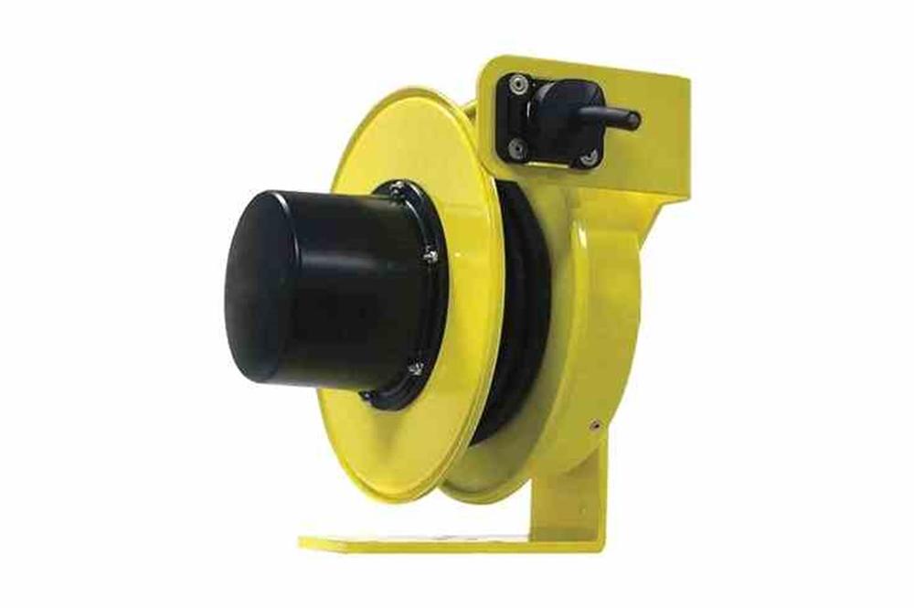 Heavy-duty Industrial Tool Tap Cord Reel - 40' 8/4 SOOW Cord - Straight Relief/Cord Grip - N4