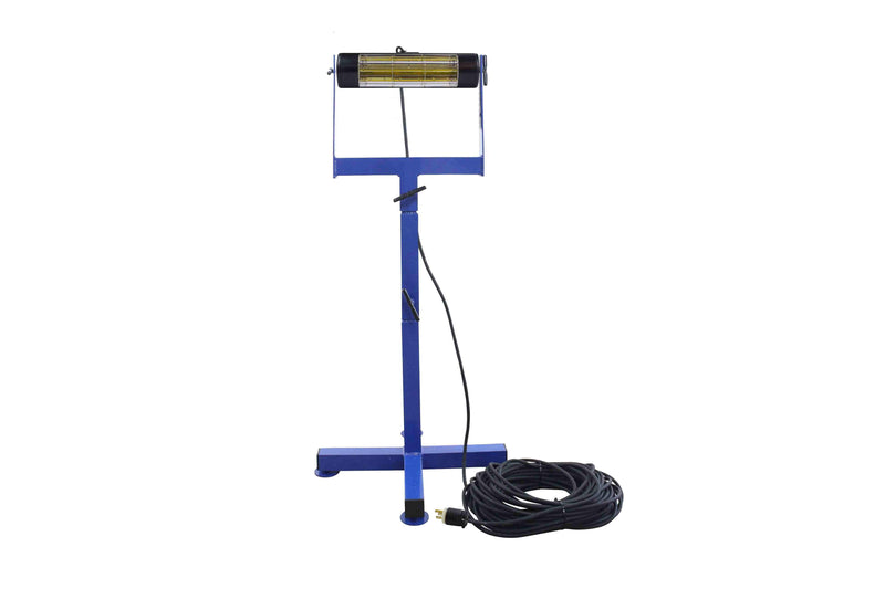 Larson Portable Infrared Electric Heater - 120V - 2.5' to 5' Aluminum Base - 25' SOOW Cord w/ Cord Cap