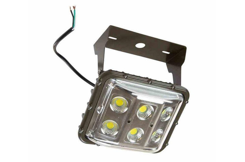 60 Watt Low Canopy LED Low Bay Light with Glare Shield - Low Bay Fixture