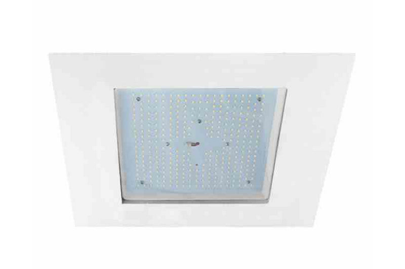 Larson 112W 2X2 Vapor Proof Lay-in Troffer Mount LED Fixture w/ Emergency Backup - 120/277V AC - IP65 Water