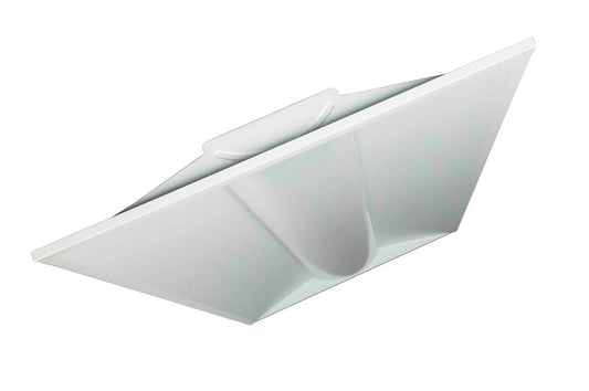 50W 2X4 Lay-in Troffer Mount LED Fixture w/ Emergency Battery Backup - 125V DC - 6,300 lms - 0-10V Dimmable