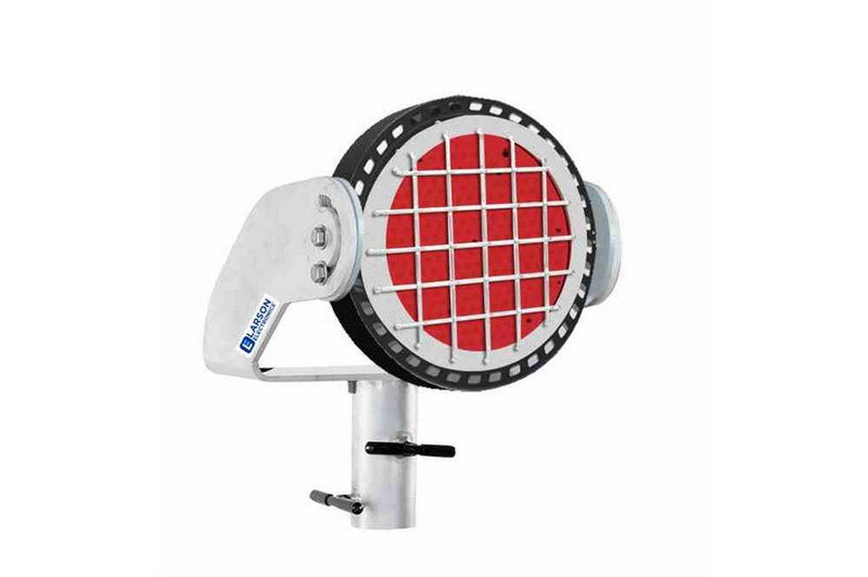 60W LED Fixture - 100-277V AC - Colored Lens w/ Wire Guard - Adjustable Pole Top Mount