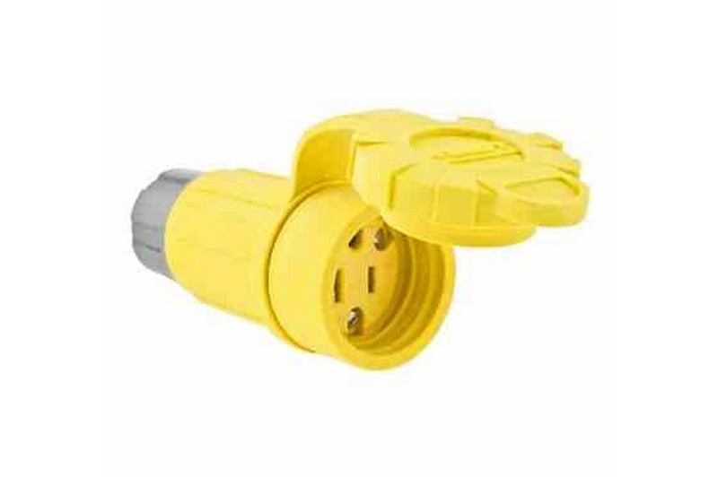 Larson Industrial Weatherproof Connector - 2P3W - 15 Amp - 125V - IP20 - Hinged Cover - 5-15R