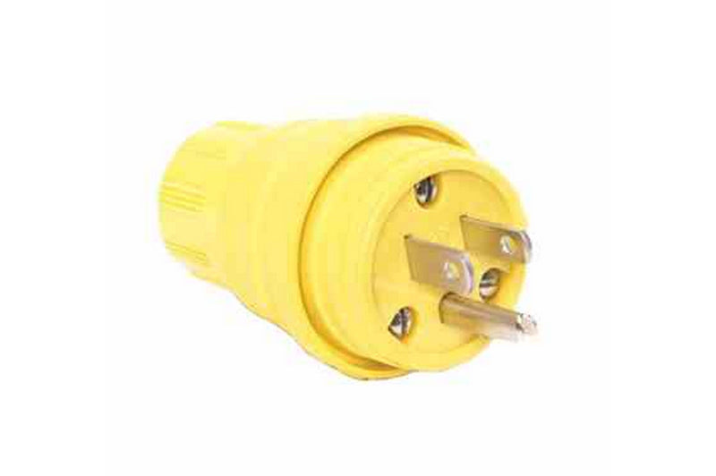 Larson Weatherproof Industrial Straight Blade Plug - 2 Pole 3 Wire - 15 Amp - 5-15P - 125V - IP67 Rated