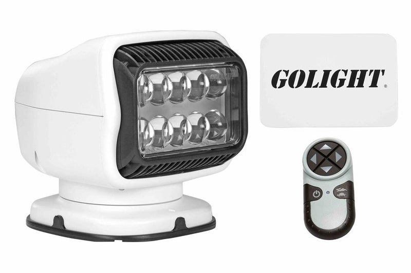 40W Golight Radioray Motorized LED Spotlight, 544,000 Candela, (1) Wireless Handheld Remote, White