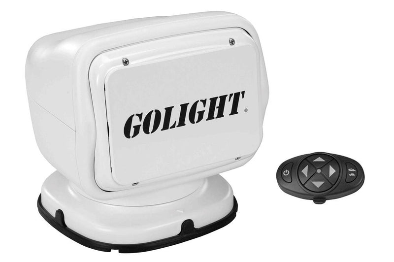 65W Golight Radioray Motorized Halogen Spotlight, 225,000 Candela, (1) Wireless Dash Remote, White