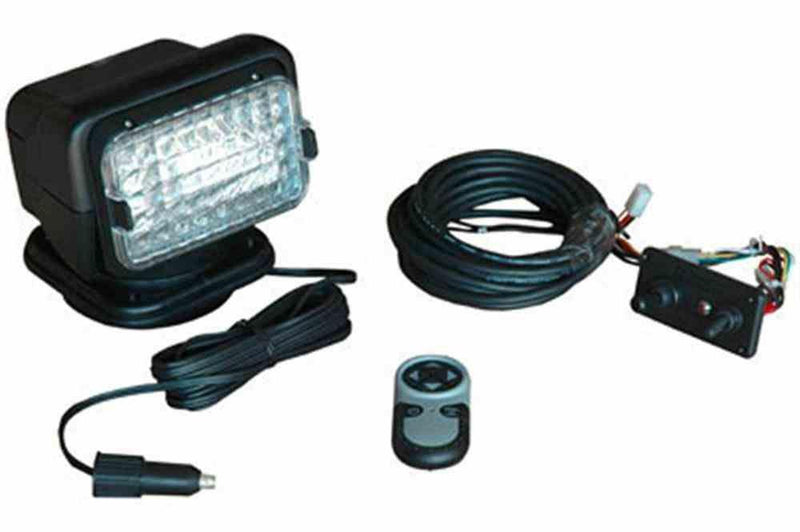 Golight Spotlight - Wired & Wireless Remote - Spot/Flood Combo - 24 Volts - Black