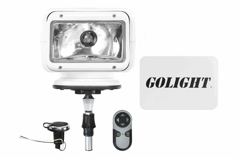 Larson Golight Remote Control Boat Spotlight GL-2100-6-A with 6 inch post mount - Perko socket - Anchor Light