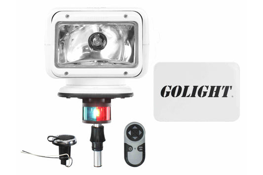 Larson Golight Remote Control Boat Spotlight GL-2100-6-E with 6 inch post mount - Perko socket