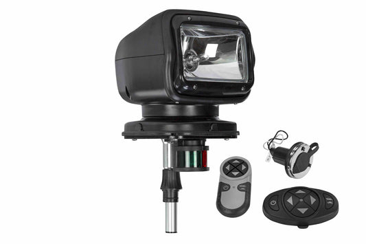 Larson Golight Remote Control Boat Light - GL-2110-6-E - 6 inch stanchion - Perko Mount