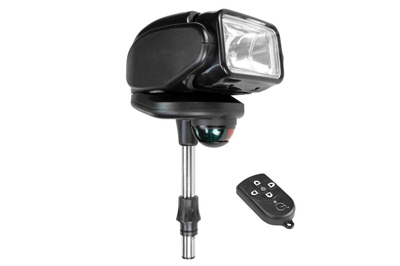 Golight Gobee Bow Mount Searchlight with Red/Green Running Light - 6" Stanchion Mount