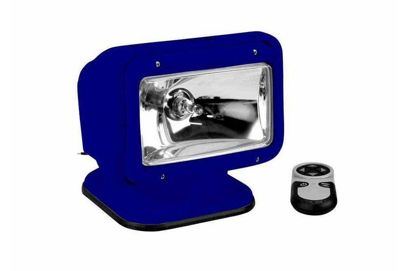 65W Golight Radioray Motorized Halogen Spotlight - 1300 Lumens - (1) Wireless Remote - Blue Housing