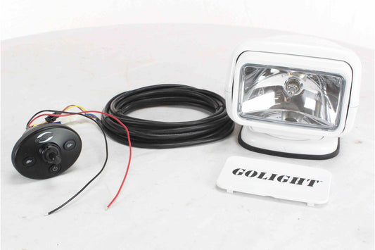 Larson Golight Stryker 3020 Remote Controlled Spotlight w/ WIRED DASH MOUNT CONTROLLER - White