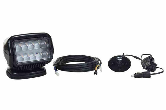 GL-30215 Magnetic Mount LED Golight Remote Control Spotlight - Wired Dash Mount Remote - Black