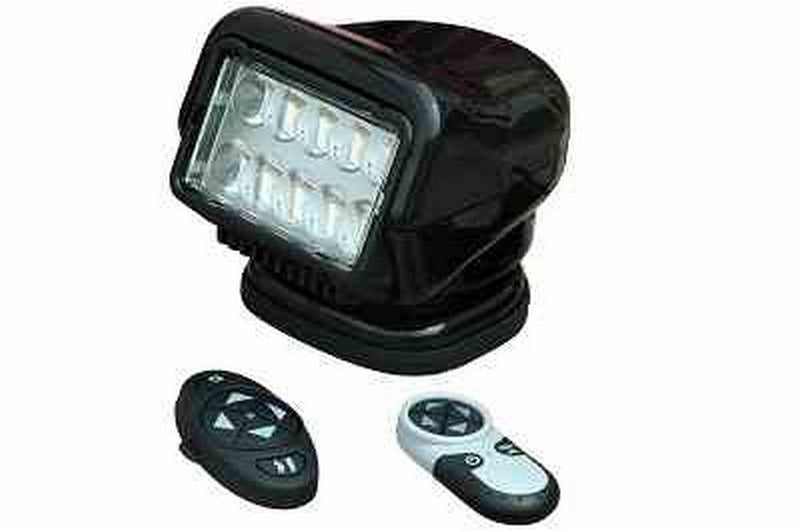 36 Watt Golight Stryker Wireless Remote Control LED Spotlight - 12 Volt DC - Black - Permanent Mount