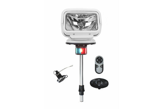 Larson Golight Stryker Boat Light - GL-3100-S-12 - Wireless Handheld & Dash Remotes - Stanchion Mount - WHT