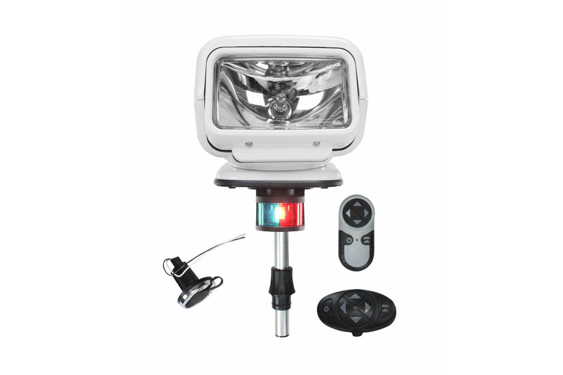 Larson Golight Stryker Boat Light GL-3100-S-6-E Wireless Remote Light with Stanchion Post & Running Lights