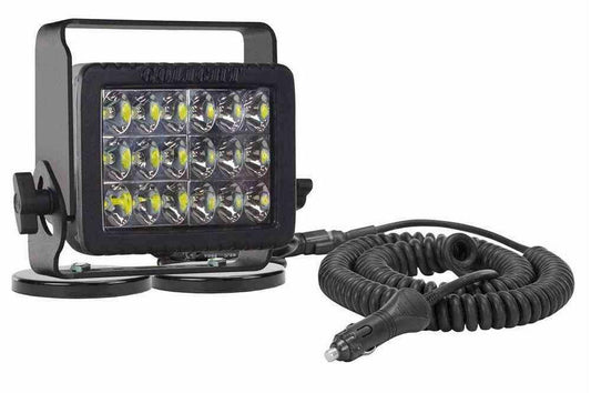 70W Magnetic Mount LED Light Bar - 6000 Lumens - (2) 200lb Magnets - Carrying Handle - 9-32V DC