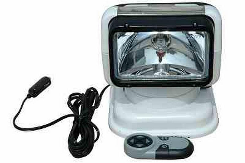 Magnetic Golight Radioray Spotlight w/ Wireless Remote - Clear Housing Top - 12V - White - 700' Spot