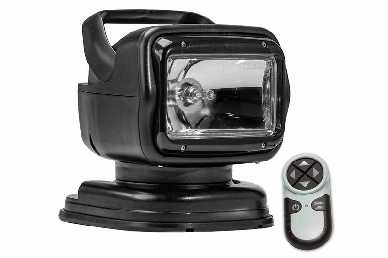 65W Golight Radioray Portable Remote Control Spotlight - 225,000 Candela - Magnetic Shoe - Black