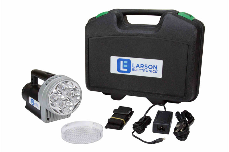 Larson 24 Watt Rechargeable Handheld LED Spotlight - 2700 Lumens - Li-Ion Battery - 3000' Spot Beam