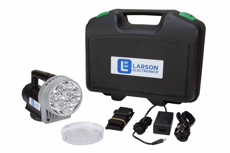 Larson 24 Watt Rechargeable Handheld LED Spotlight w/Magnetic Base - 2700 Lumens - Li-Ion Battery