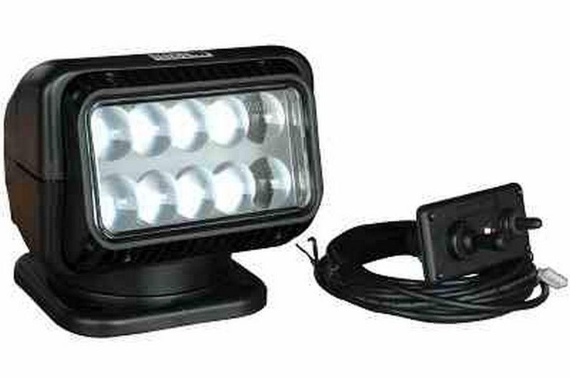 Golight Wired Joystick Remote LED Floodlight - Flood Lens -20ft Extension - Controller Box - Black