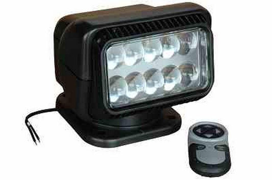 GL-9051-24V 24 Volt Golight Wireless Remote, LED Spotlight - 900' Beam - Black - Perm Base - 2500 Lu