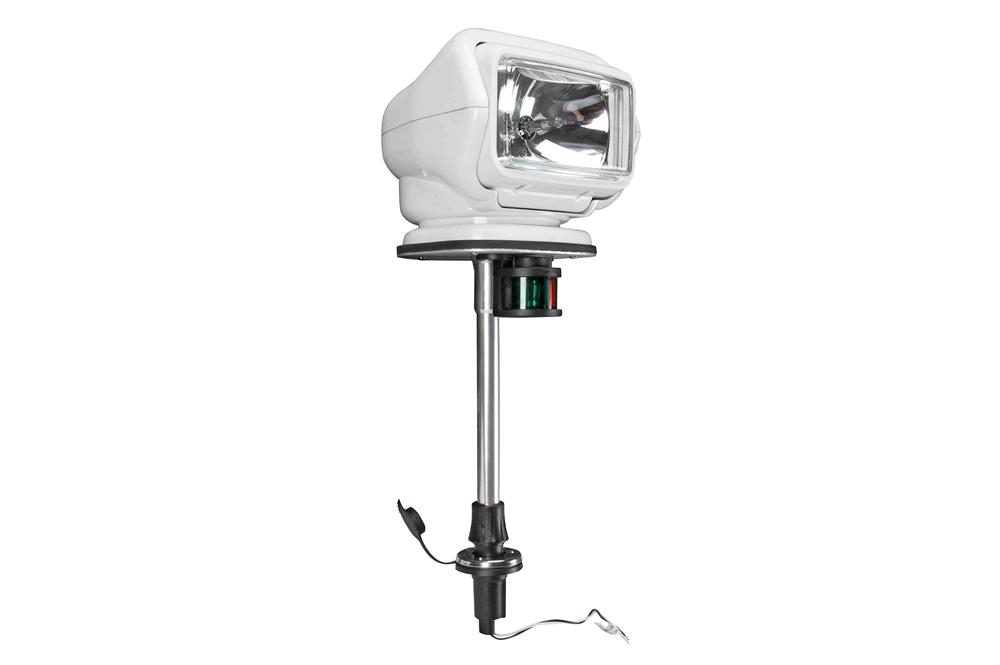HID Golight Stryker - Perko Post Mount - 5000 Foot Beam - Wireless Remote Control - White