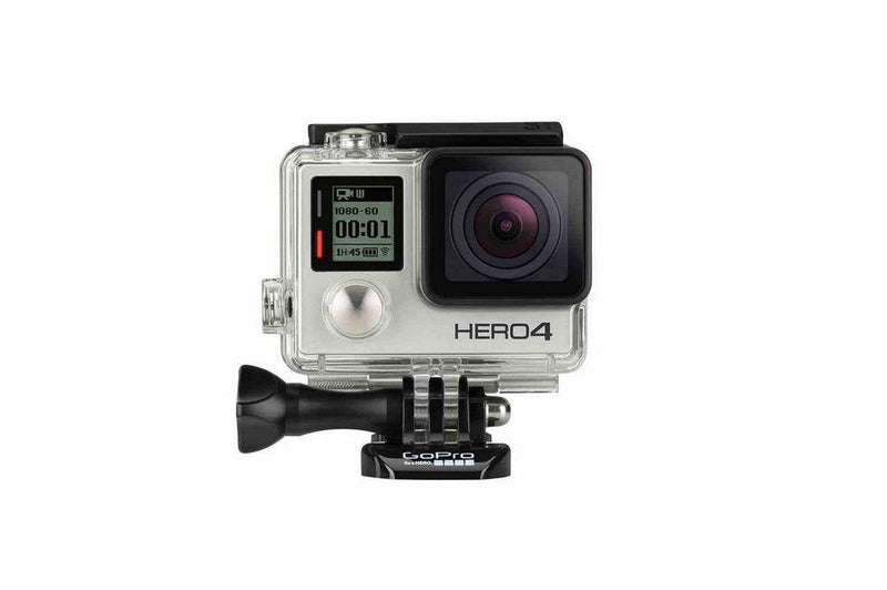 GoPro HERO4 Silver Action Camera - Max 2.7K Video Resolution - 12MP Images - Waterproof to 131 Feet