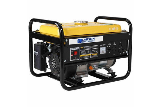 4 kW Portable Gas Powered Generator - 3300KW Continuous, 4000KW Peak - Wheel and Handle Kit