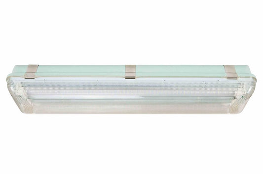 28W Vapor Proof Dimmable LED Fixture - 0-10V Dimmable - 3500 lms - 120-277V AC - 15' Cord - Safety Hooks