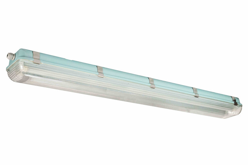 Larson 56W Vapor Proof LED 4 Foot Light for Outdoor Applications - Powers On ONLY During Power Outages