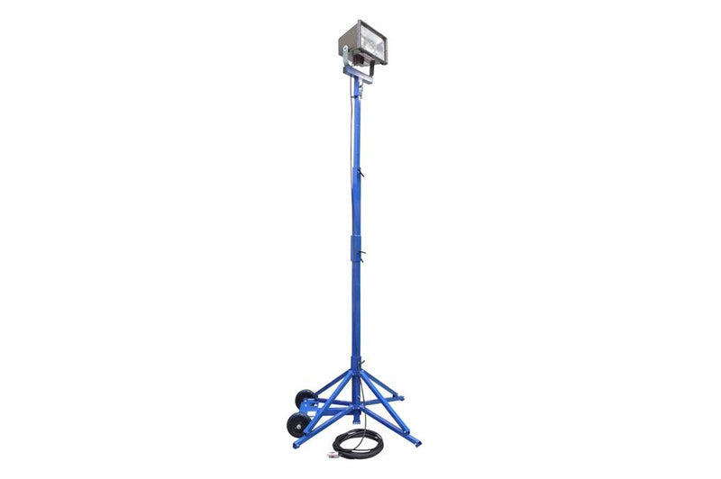 400W Hazardous Area High Pressure Sodium Light Tower - C1D2 - 220V 50Hz - 50,000 lms - 7' to 12' Adj. Quadpod Mount