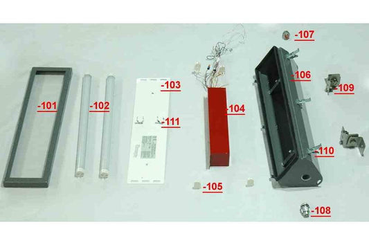Replacement Lens Kit for HAL-24-2L-LED-BMSW Series Hazardous Location Light Fixtures