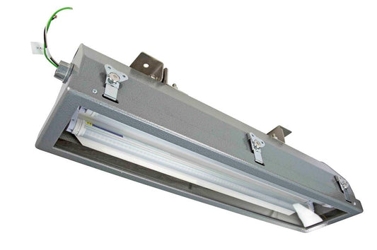 Explosion Proof LED Pivoting Light - C1D2 - 2-foot, 2-lamp - Switch - LED T series Style (Fluorescent Replacement)