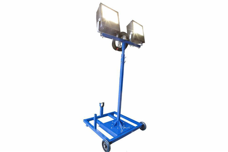 Hazardous Area Light - Extendible Tower W/ Wheels - 2 X 400 Watt Metal Lights - Class 1 Division 2