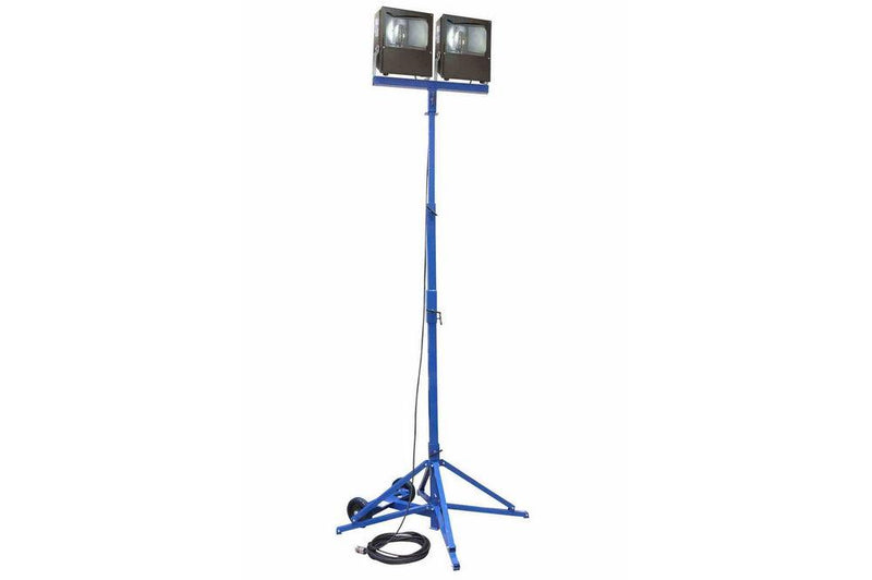 Portable Hazardous Area Light, (2) 400 Watt Metal Halide Lights, Quadpod Mount, C1D2, 220V 50 Hz