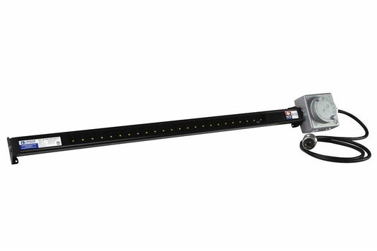 25 Watt Low Profile LED Hazardous Area Light Fixture - 15' Cord - 120-240V w/ Stepdown Transformer