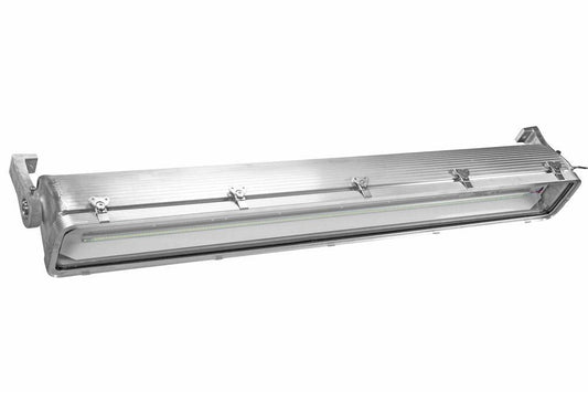 80W Integrated C1D2 LED Light Fixture - 4 Ft 2 Lamp - Marine Aluminum - Rig Light - Offset Bracket