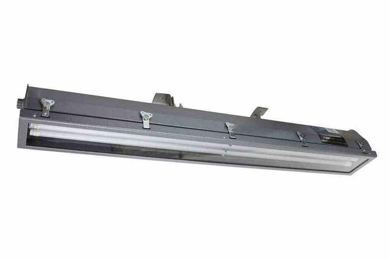 CID2 LED Pivoting Light - 4 ft 3 lamp - LED Oil Rig Fluorescent Replacement - Glass Lens