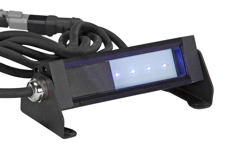 5W Low Profile Ultraviolet LED Light - Low Voltage UVA Linear Fixture - C1D2 - 6.8" Long - Line-In Deutsch Connector