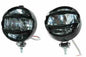 Truck Lights - Off Road Lights - 12/24 Volts - Black Chrome Finish - Pair of 6 inch Round Lights