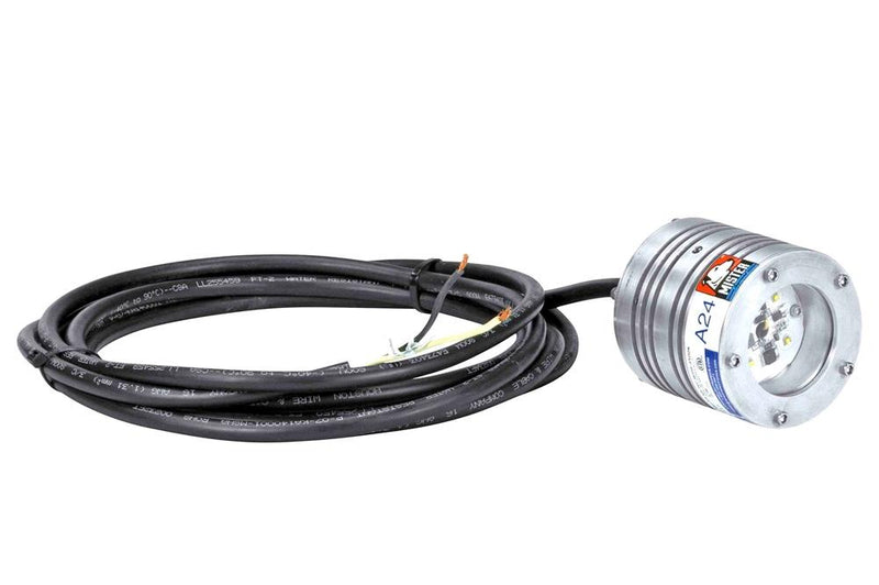 7 Watt Compact Aluminum LED Fixture for Hazardous Area Location Lighting - No Mounting Bracket - 15ft Whip