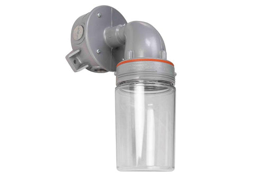 Hazardous Location Camera Enclosure - C1D2 - Polycarbonate Lens, Mounting Plate (Camera Not Included)