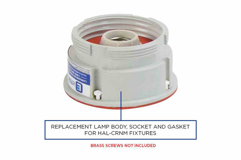 Larson Replacement Lamp Body, Socket, and Gasket for HAL-CRNM Light Fixtures