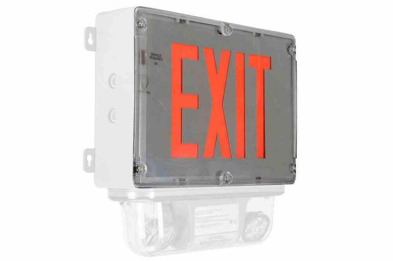 Replacement Exit Sign Face for HAL-EMG-EXT-3L-10W Fixture - Lens Legend