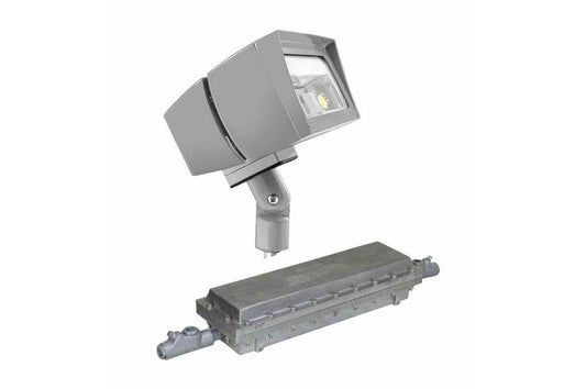 39W Explosion Proof Emergency Floodlight - C1D2 - 4596 Lumens - 120-277VAC - Aluminum Housing - IP66